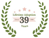 Lifetime Adoption anniversary logo